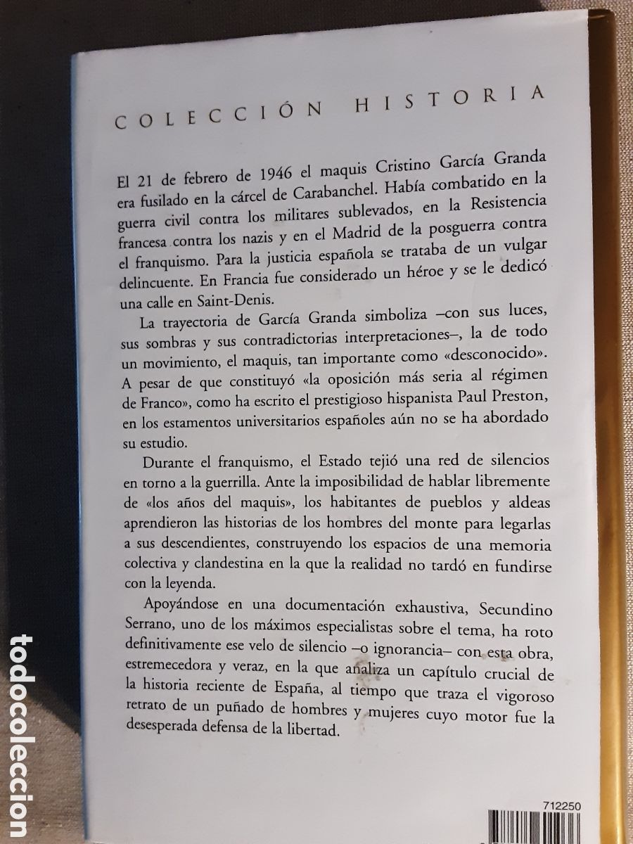Libros de segunda mano: MAQUIS SECUNDINO SERRANO - Foto 2