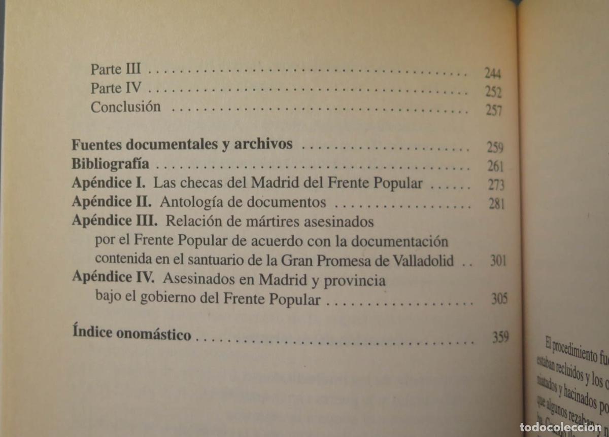 Libros de segunda mano: Checas de Madrid. C&eacute;sar Vidal - Foto 5