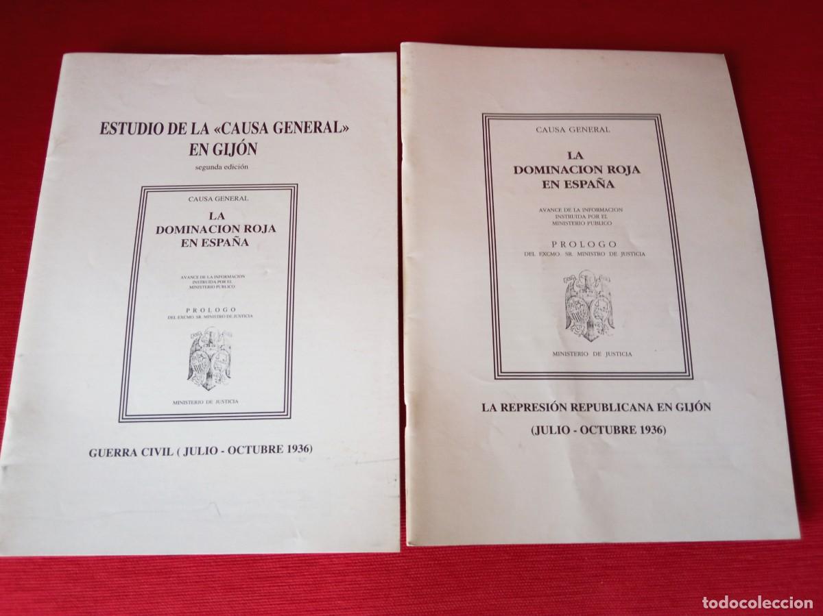 Gebrauchte B&uuml;cher: Estudio de la Causa General en Gij&oacute;n (dos folletos)