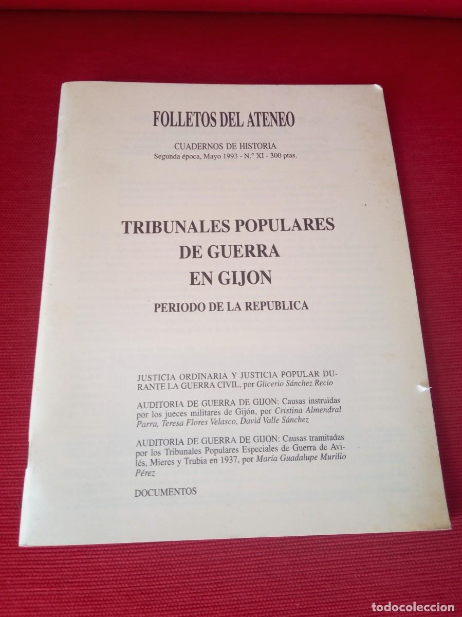 Gebrauchte B&uuml;cher: Tribunales populares de guerra en Gij&oacute;n. VV. AA.