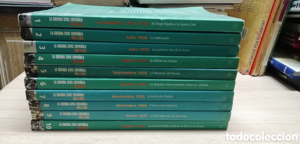 Gebrauchte B&uuml;cher: La Guerra Civil Espa&ntilde;ola mes a mes El Mundo 10 primeros tomos Del 1 al 10