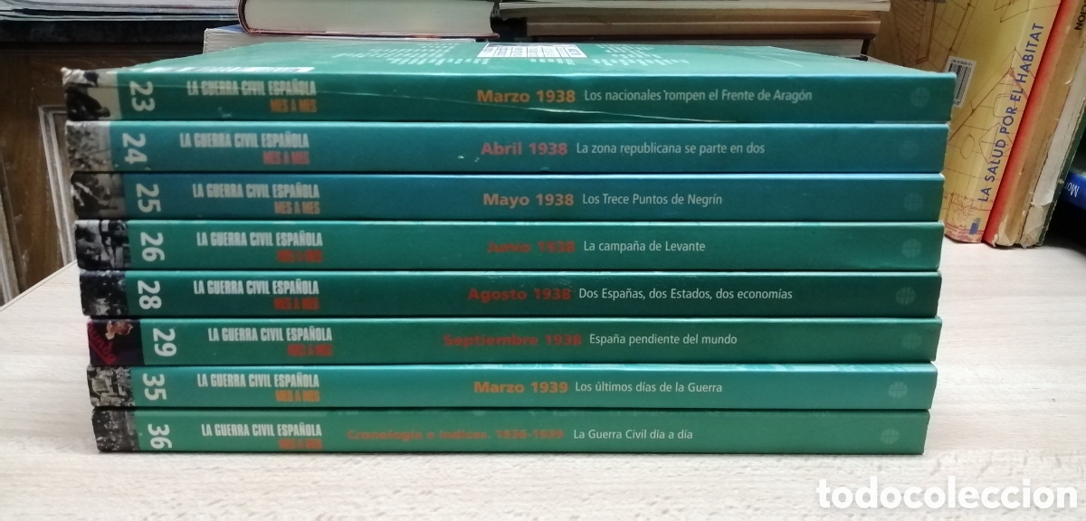 Gebrauchte B&uuml;cher: La Guerra Civil Espa&ntilde;ola mes a mes Tomos 23, 24, 25, 26, 28, 29, 35 y 36