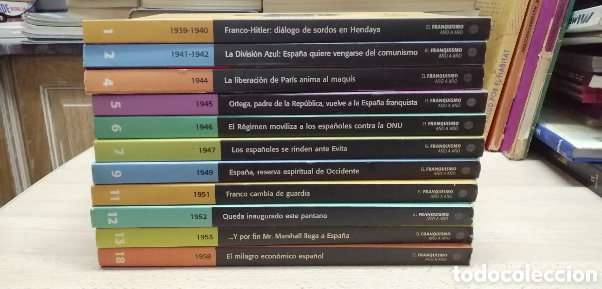 Gebrauchte B&uuml;cher: El Franquismo a&ntilde;o a a&ntilde;o Tomos 1, 2, 4, 5, 6, 7, 8, 11, 12, 13 y 18 El Mundo