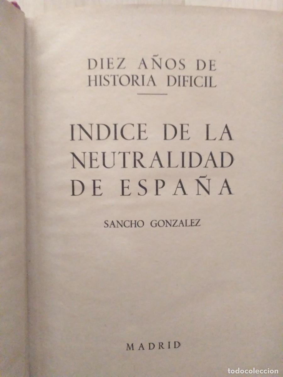 Libros de segunda mano: &Iacute;ndice de la neutralidad de Espa&ntilde;a - Foto 2
