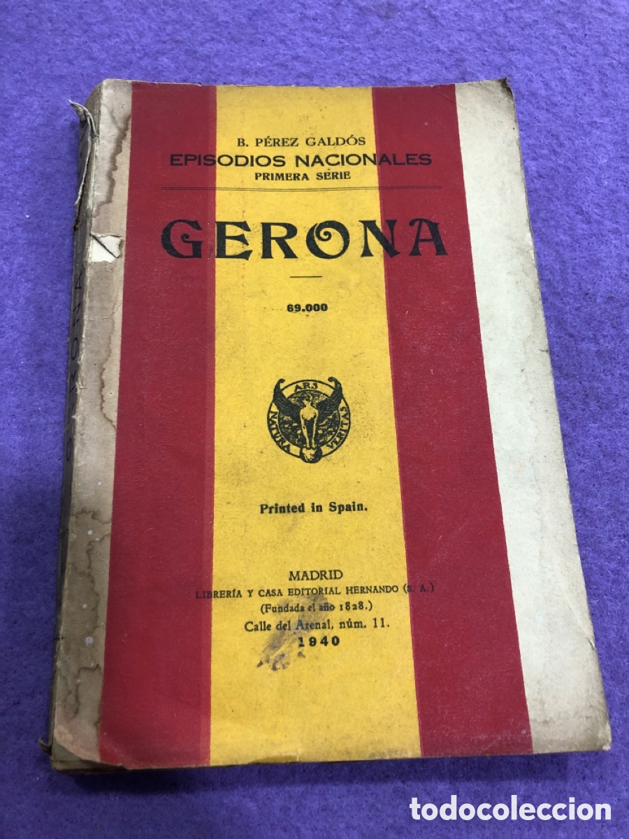 Libros de segunda mano: Libro Episodios Nacionales, Gerona (L68) - Foto 1