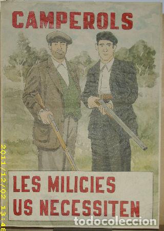 Gebrauchte B&uuml;cher: CARTEL DE LA GUERRA CIVIL. CAMPEROL LES MILICIES US NECESSITEN. -