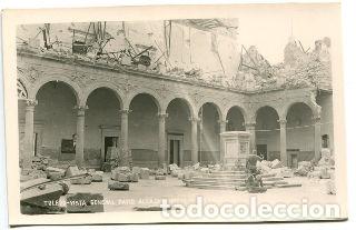 Gebrauchte B&uuml;cher: POSTAL ANTIGUA DE TOLEDO: VISTA GENERAL PATIO DEL ALCAZAR NORTE Y FACHADA/OLD POSTCARD OF TOLEDO: VI