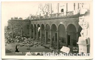 Gebrauchte B&uuml;cher: POSTAL ANTIGUA DE TOLEDO: VISTA PATIO DEL ALCAZAR. FACHADA NORTE Y ESTE/OLD POSTCARD OF TOLEDO: VIST
