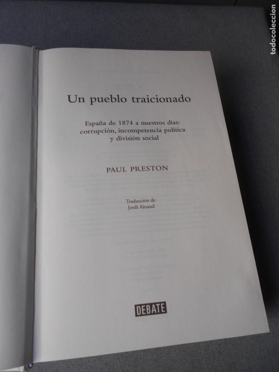 Libros de segunda mano: UN PUEBLO TRAICIONADO - Foto 3