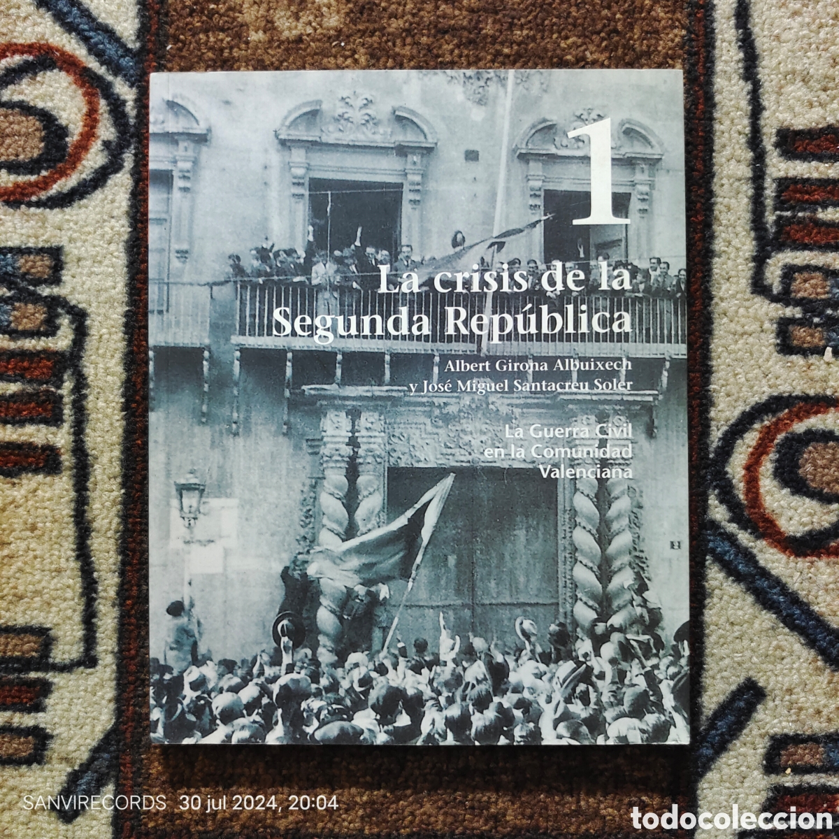 Second hand books: LA GUERRA CIVIL EN LA COMUNIDAD VALENCIANA 1: LA CRISIS DE LA SEGUNDA REPUBLICA