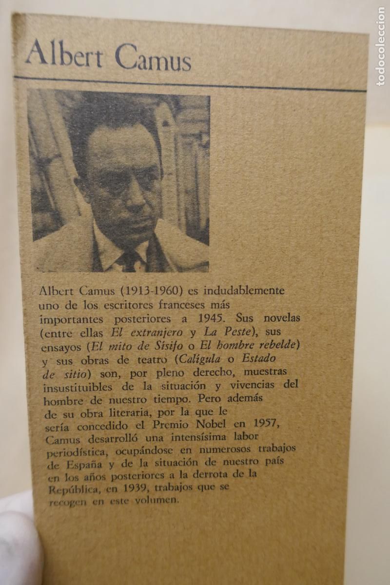Libros de segunda mano: Albert Camus &iexcl; Espa&ntilde;a libre! Editorial J&uacute;car 1978 - Foto 4