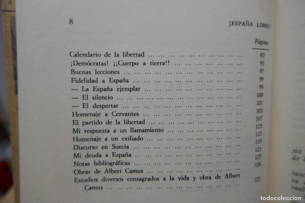 Libros de segunda mano: Albert Camus &iexcl; Espa&ntilde;a libre! Editorial J&uacute;car 1978 - Foto 10