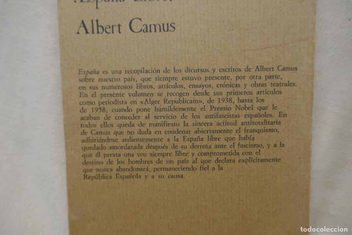 Libros de segunda mano: Albert Camus &iexcl; Espa&ntilde;a libre! Editorial J&uacute;car 1978 - Foto 18