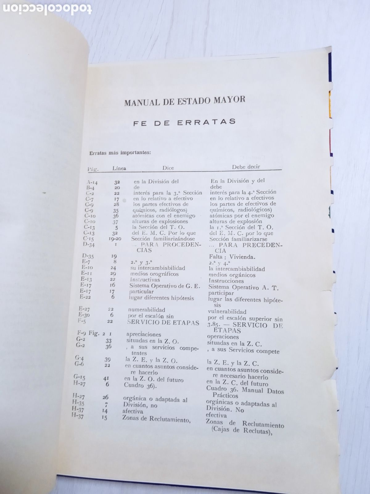 Libros de segunda mano: ANTIGUO MANUAL DE ESTADO MAYOR DEL EJERCITO - Foto 11