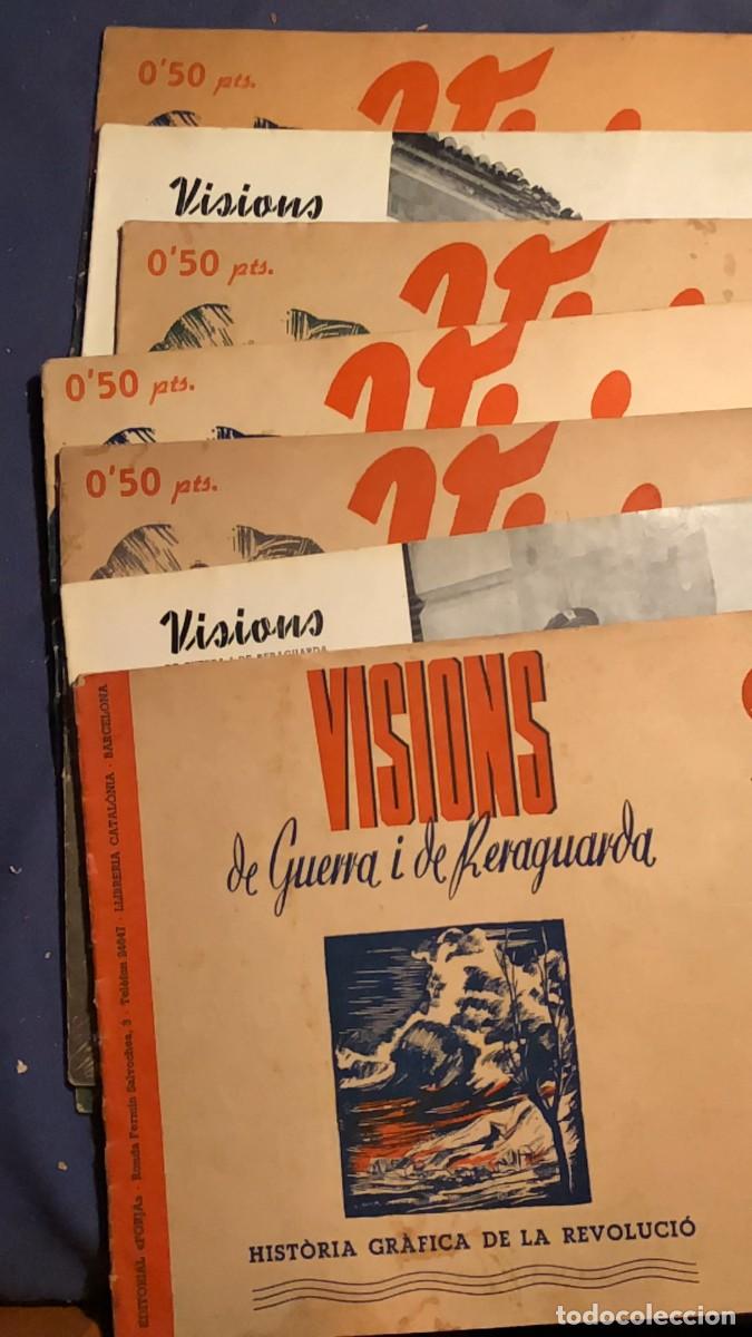 Libri di seconda mano: LOTE DE 9 CUADERNOS -VISIONS DE GUERRA I DE RERAGUARIA (HISTORIA GRAFICA DE LA REVOLUCIO)- (1936-38)