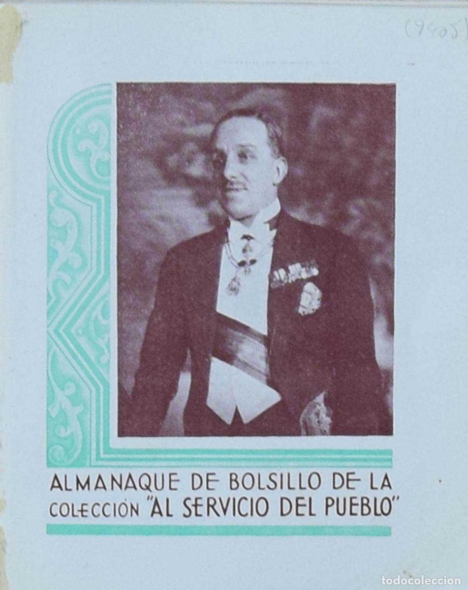 Libros de segunda mano: ALMANAQUE MON&Aacute;RQUICO DE BOLSILLO 1936 - Foto 2
