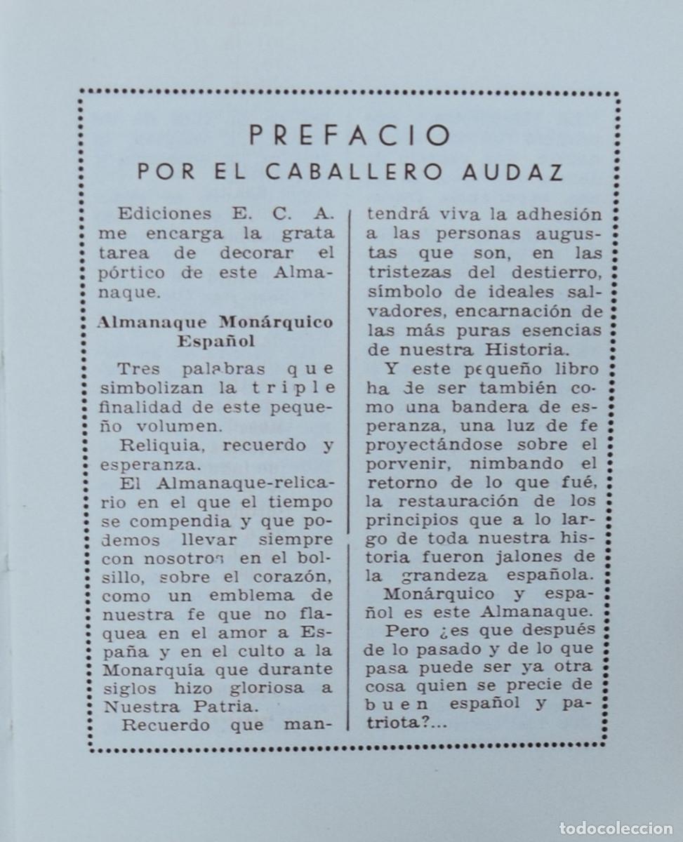 Libros de segunda mano: ALMANAQUE MON&Aacute;RQUICO DE BOLSILLO 1936 - Foto 6