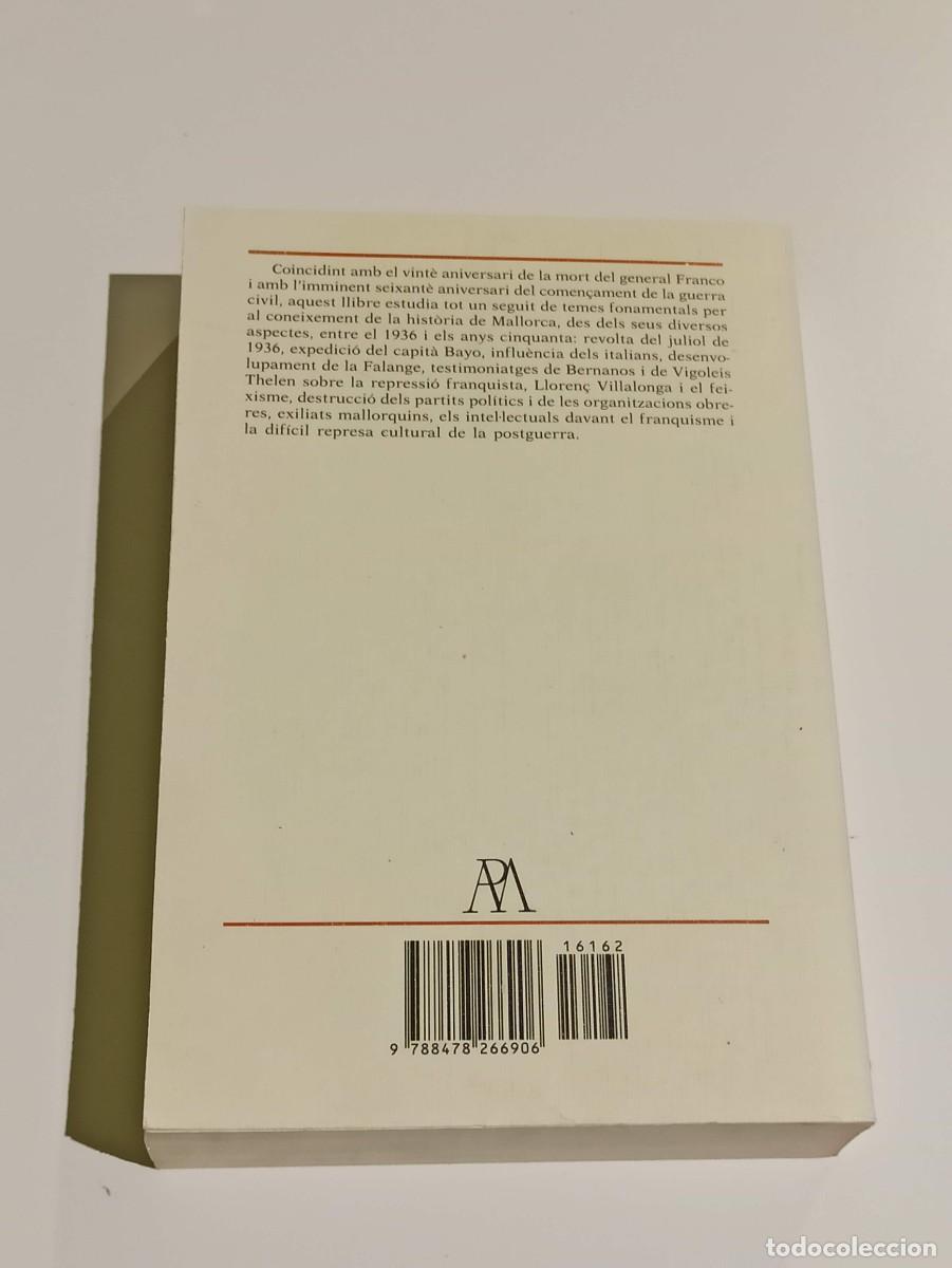 Libros de segunda mano: El primer franquisme a Mallorca - Foto 2
