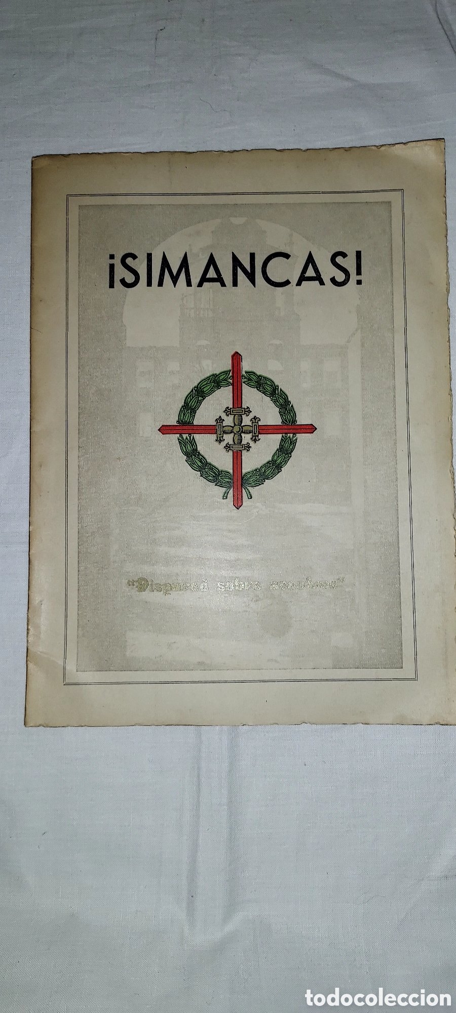 Second hand books: SIMANCAS.DISPARAD SOBRE NOSOTROS.JOAQUIN ALONSO BONET.DEDICADO Y FIRMADO POR BONET 1963