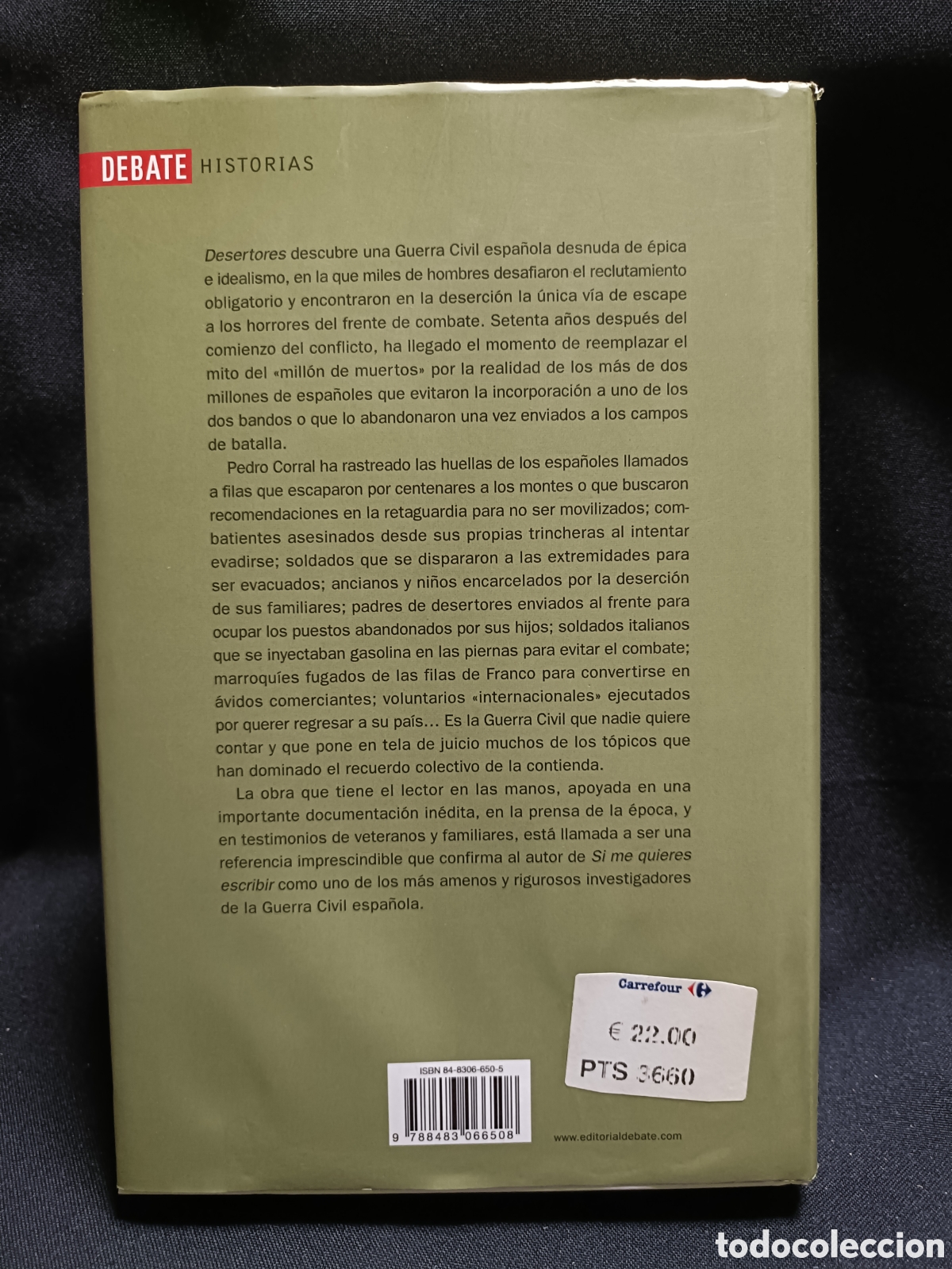 Libros de segunda mano: Desertores . PEDRO CORRAL - Foto 2