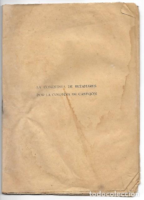 Second hand books: LA CONQUISTA DE RETAMARES POR LA COLUMNA DE CASTEJON - EPISODIO N&ordm; 3 - MONTAN, LUIS - A-GCV-2536