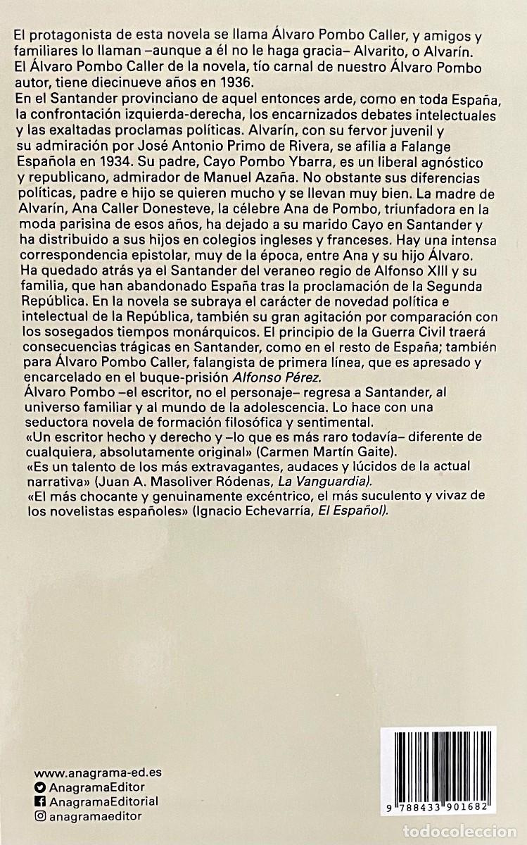 Libros de segunda mano: SANTANDER, 1936. &Aacute;lvaro Pombo. - Foto 2