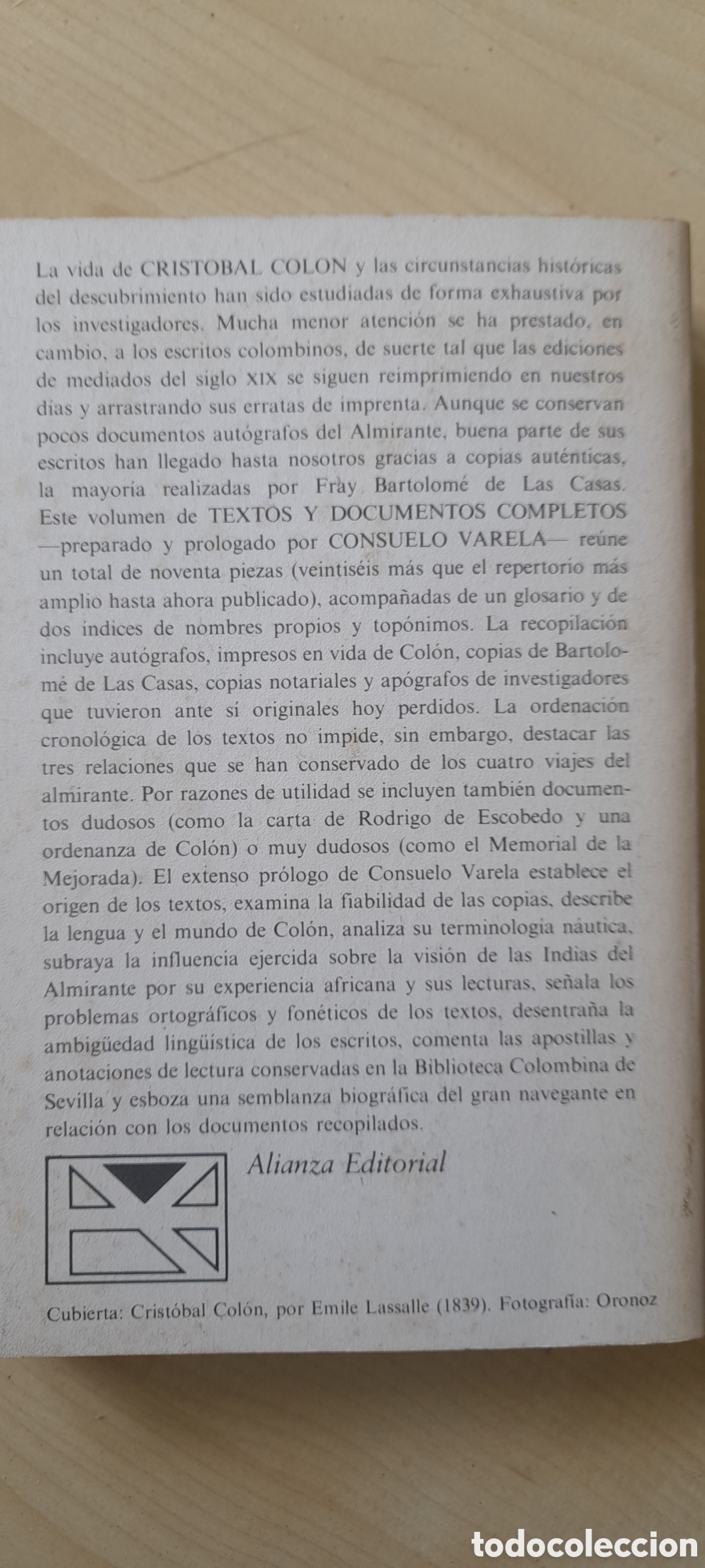Libros de segunda mano: Textos y documentos completos. Crist&oacute;bal Col&oacute;n - Foto 2