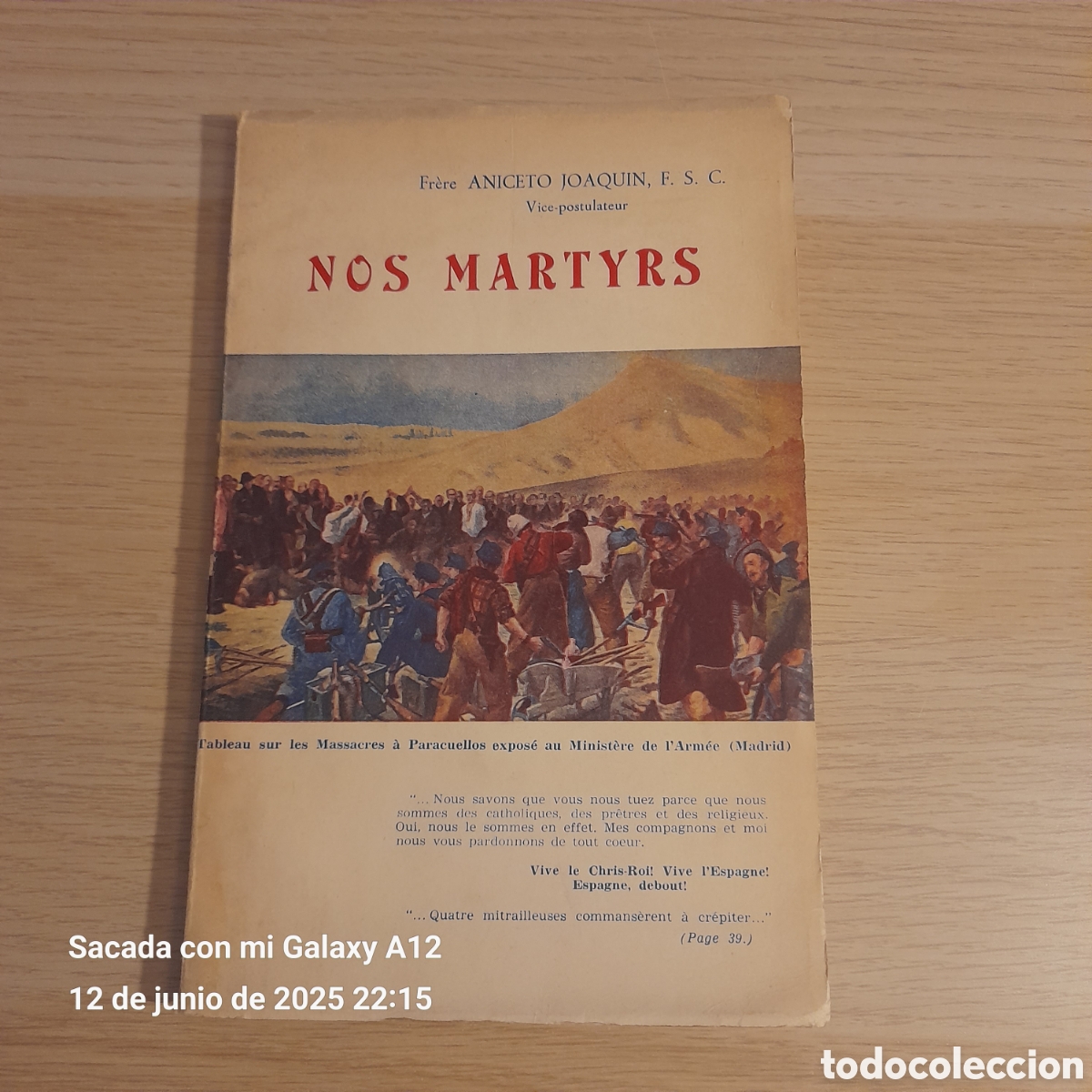 Libros de segunda mano: Nos martyrs Aniceto Joaquin - Foto 1