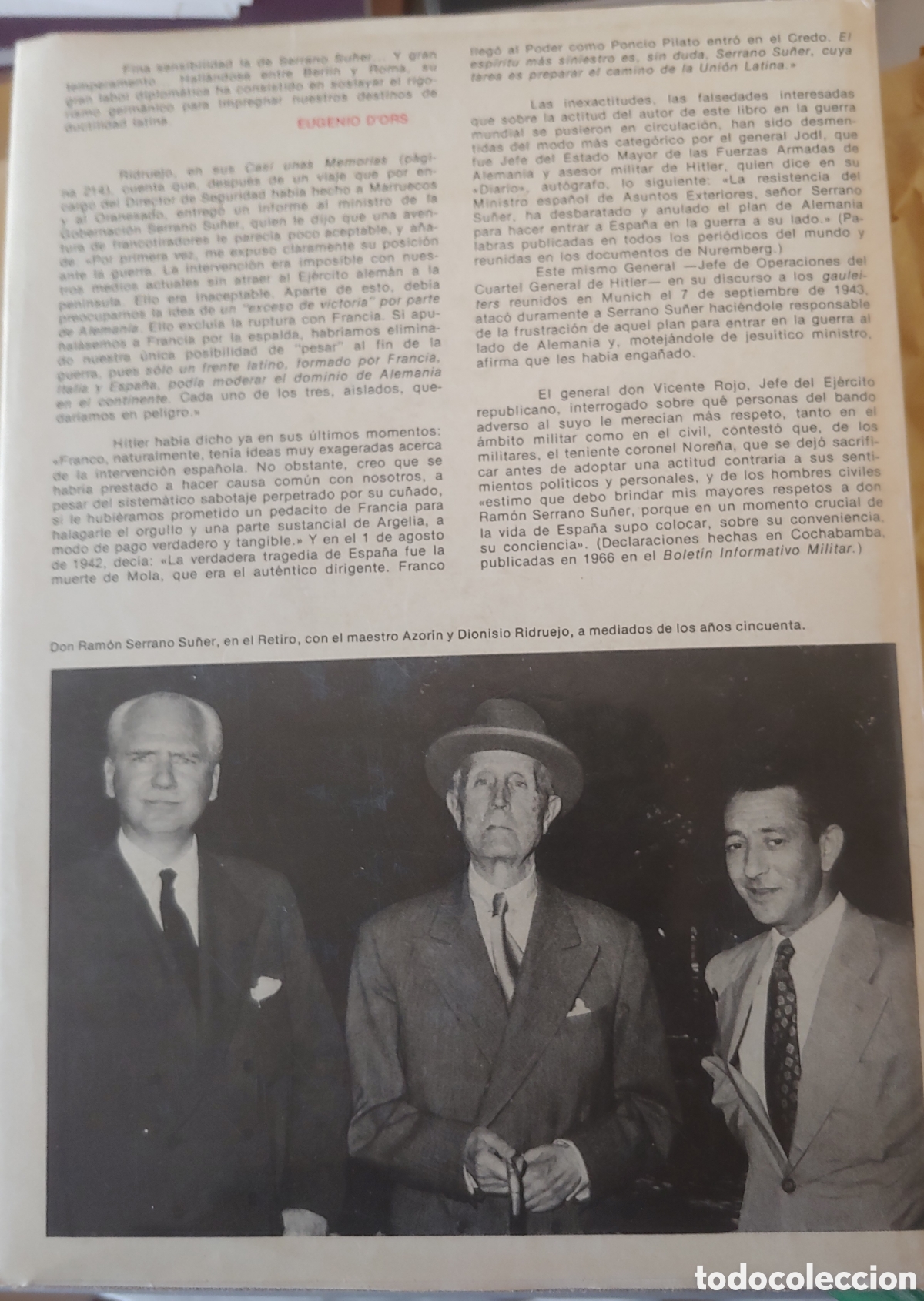 Libros de segunda mano: Ram&oacute;n Serrano Su&ntilde;er. Memorias. - Foto 2