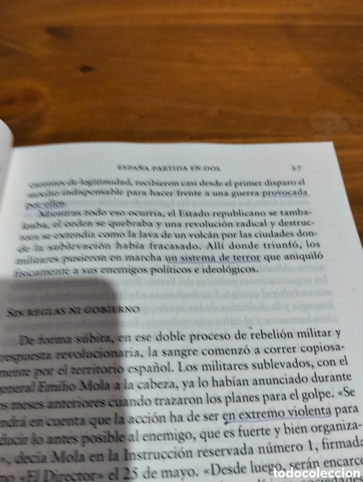Libros de segunda mano: Espa&ntilde;a partida en dos. - Foto 4
