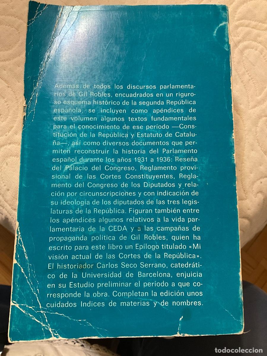 Libros de segunda mano: Gil Robles: Discursos parlamentarios - Foto 2