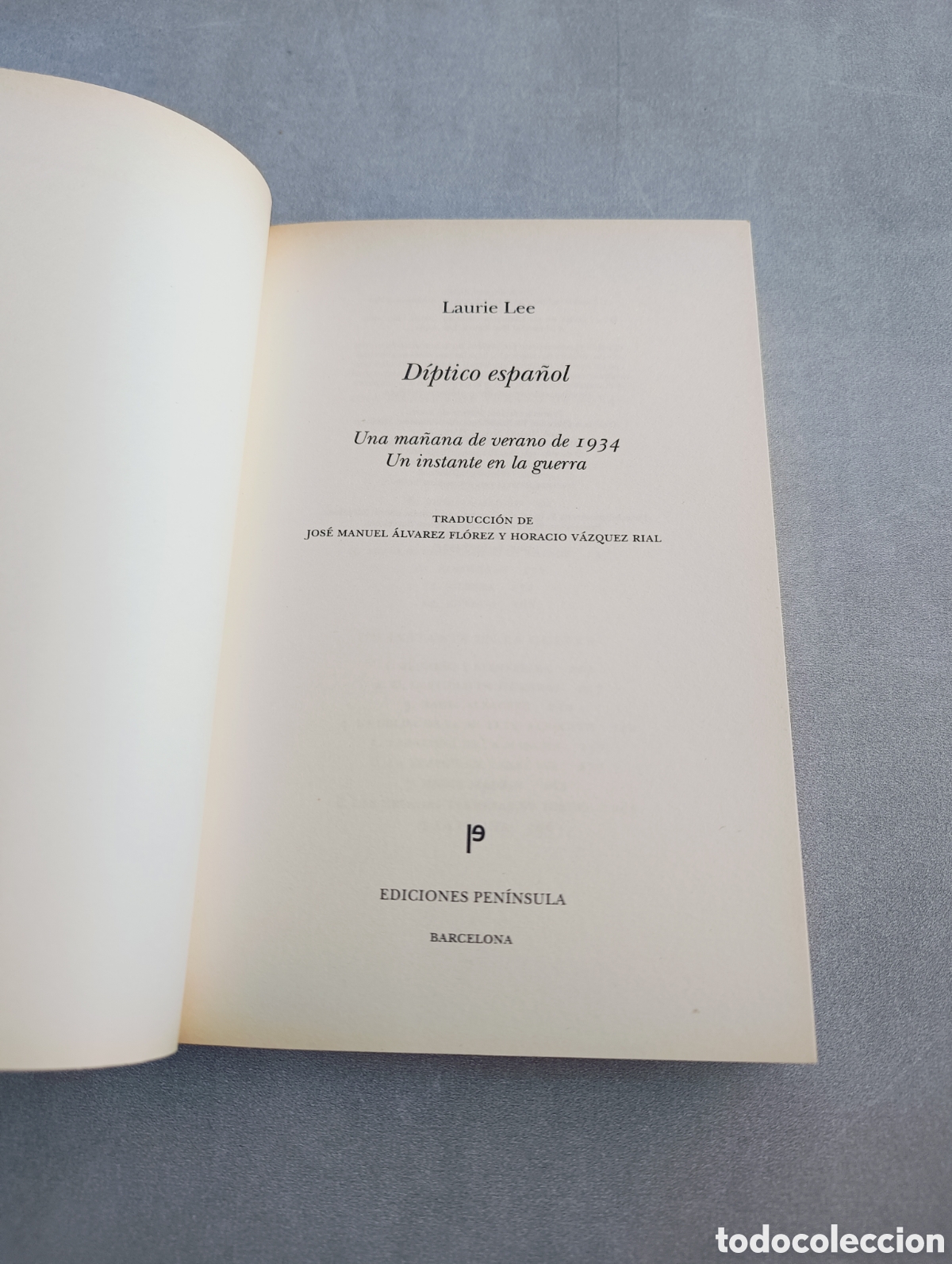 Libros de segunda mano: D&iacute;ptico espa&ntilde;ol. Laurie Lee - Foto 4
