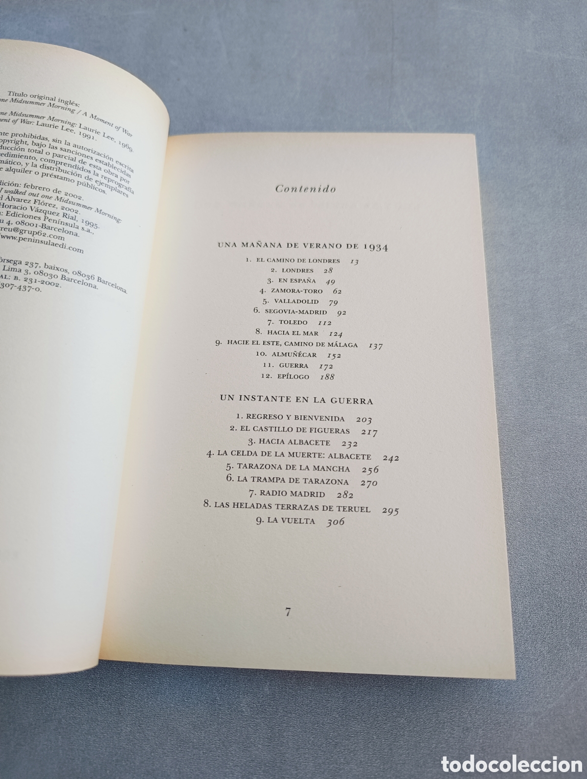 Libros de segunda mano: D&iacute;ptico espa&ntilde;ol. Laurie Lee - Foto 5
