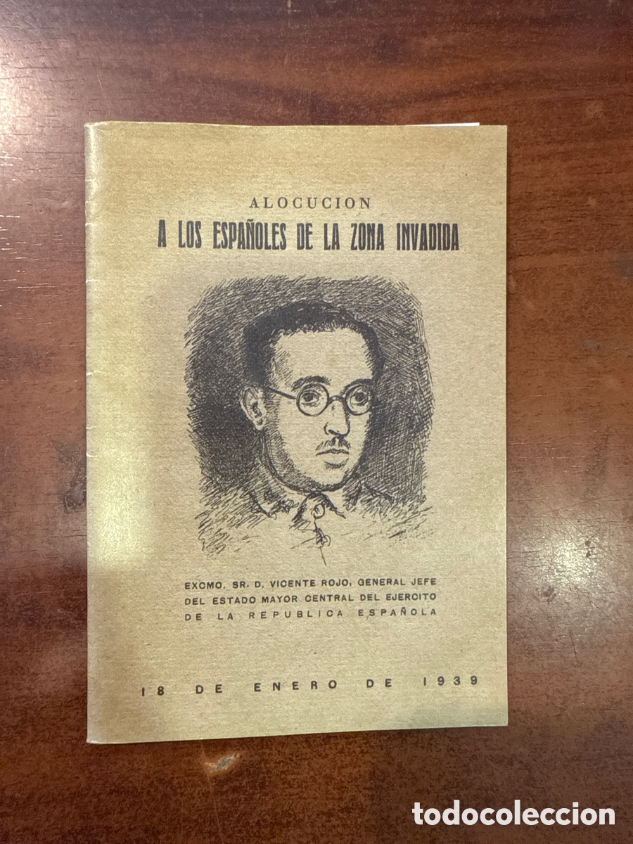 Second hand books: ROJO, Vicente Alocuci&oacute;n a los espa&ntilde;oles de la zona invadida