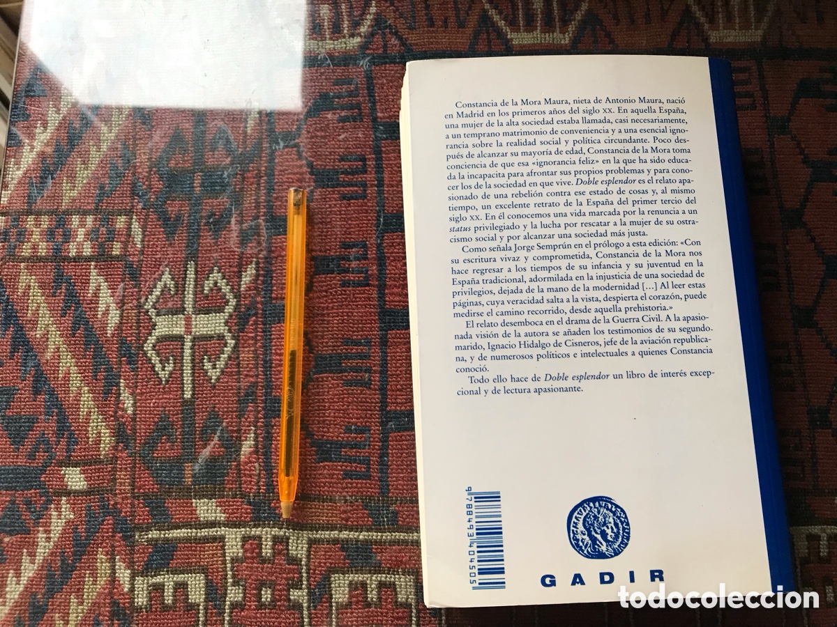 Libros de segunda mano: Doble esplendor. Constancia de la Mora. Gadir - Foto 3
