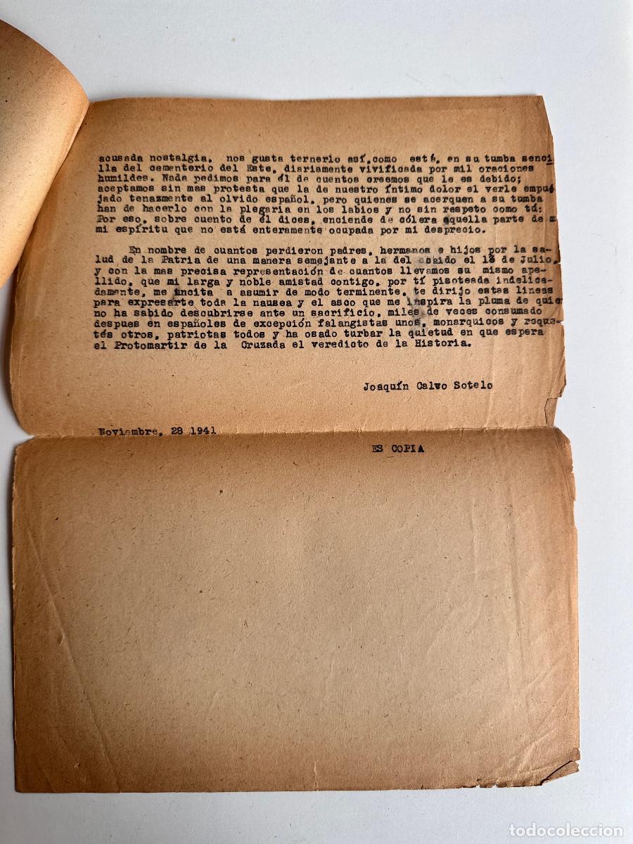 Libros de segunda mano: LIBRO DE JOSE ANTONIO PRIMO DE RIVERA, CON DOCUMENTOS - Foto 10