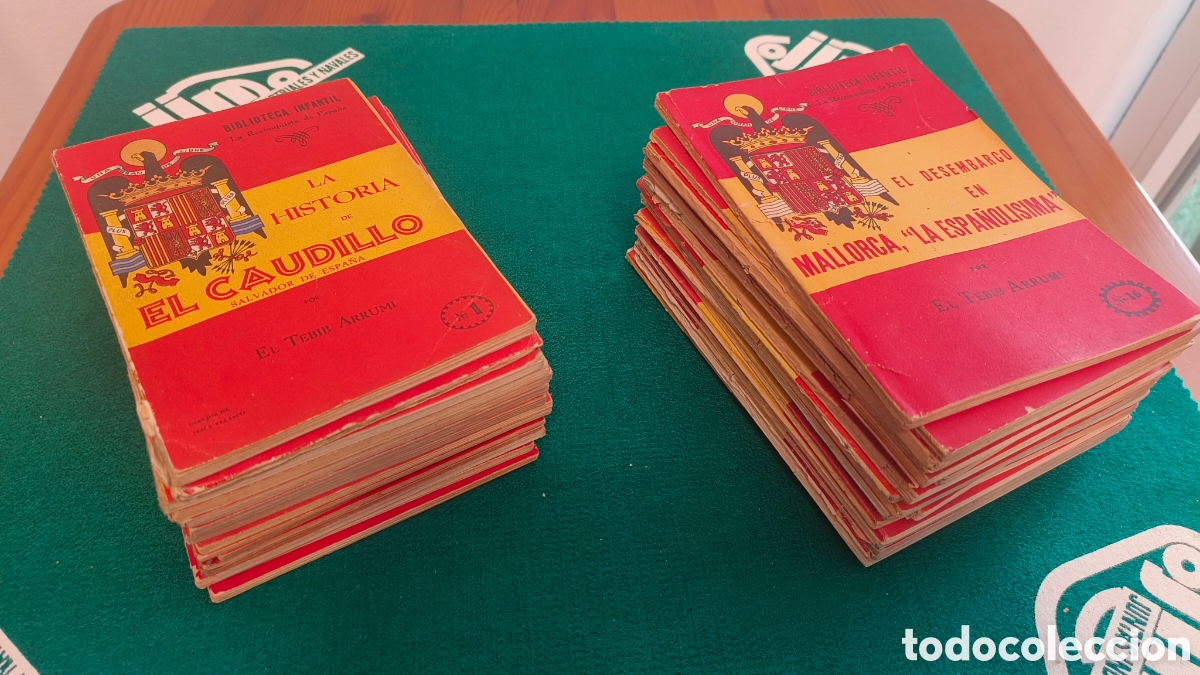 Libros de segunda mano: biblioteca infantil. La reconquista de Espa&ntilde;a. El Tebib Arrumi. 1940 - 1942. Del 1 al 33.