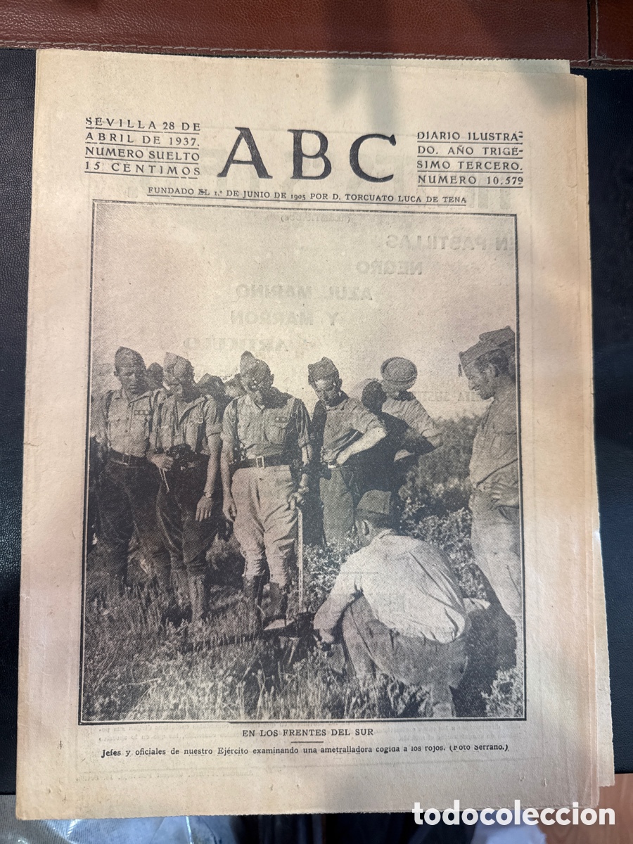 Livres d'occasion: ABC: Diario ilustrado. N&ordm; 10579. Sevilla,28 de abril de 1937