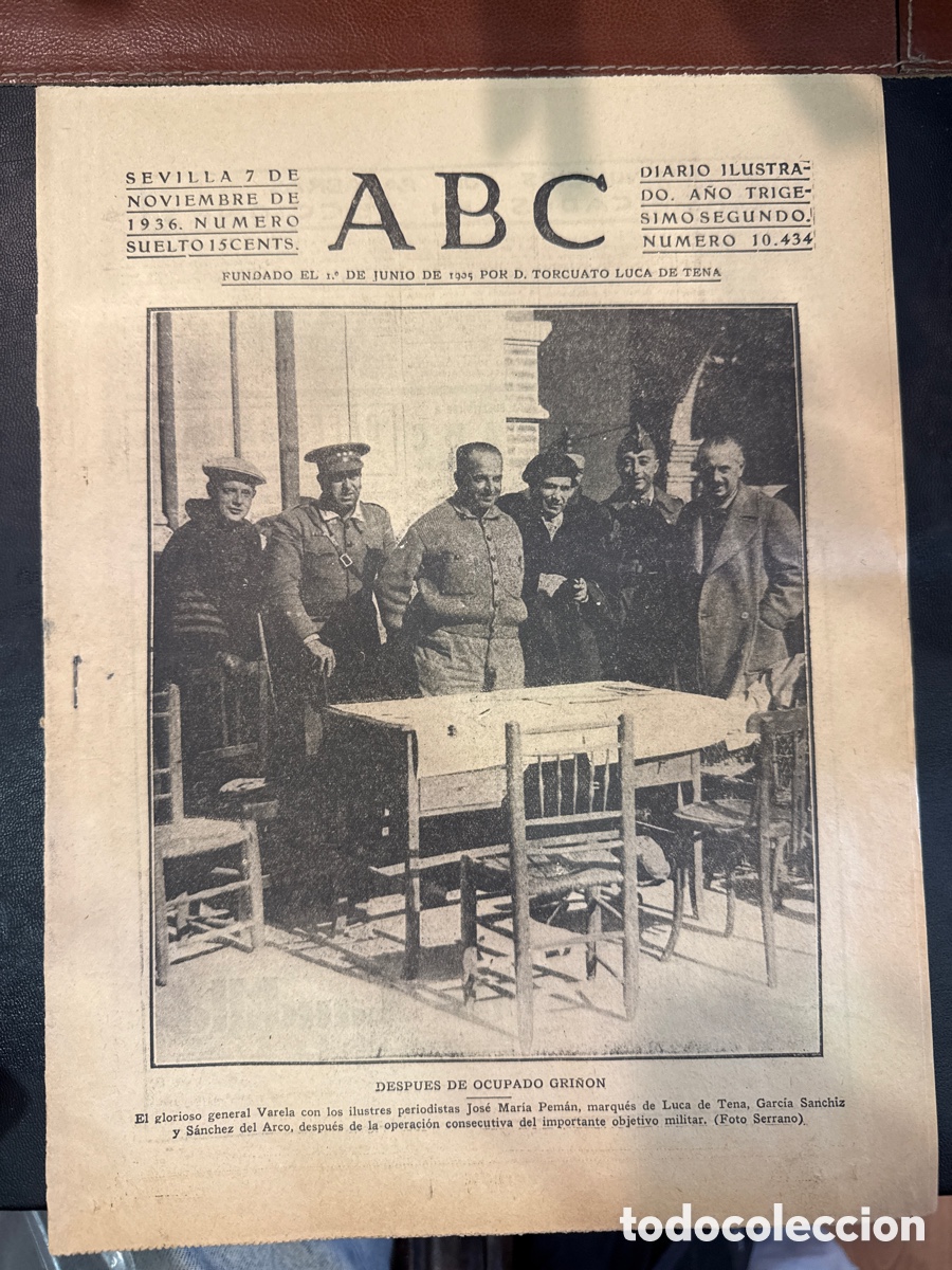 Livres d'occasion: ABC: Diario ilustrado. N&ordm; 10434. Sevilla, 7 de noviembre de 1936