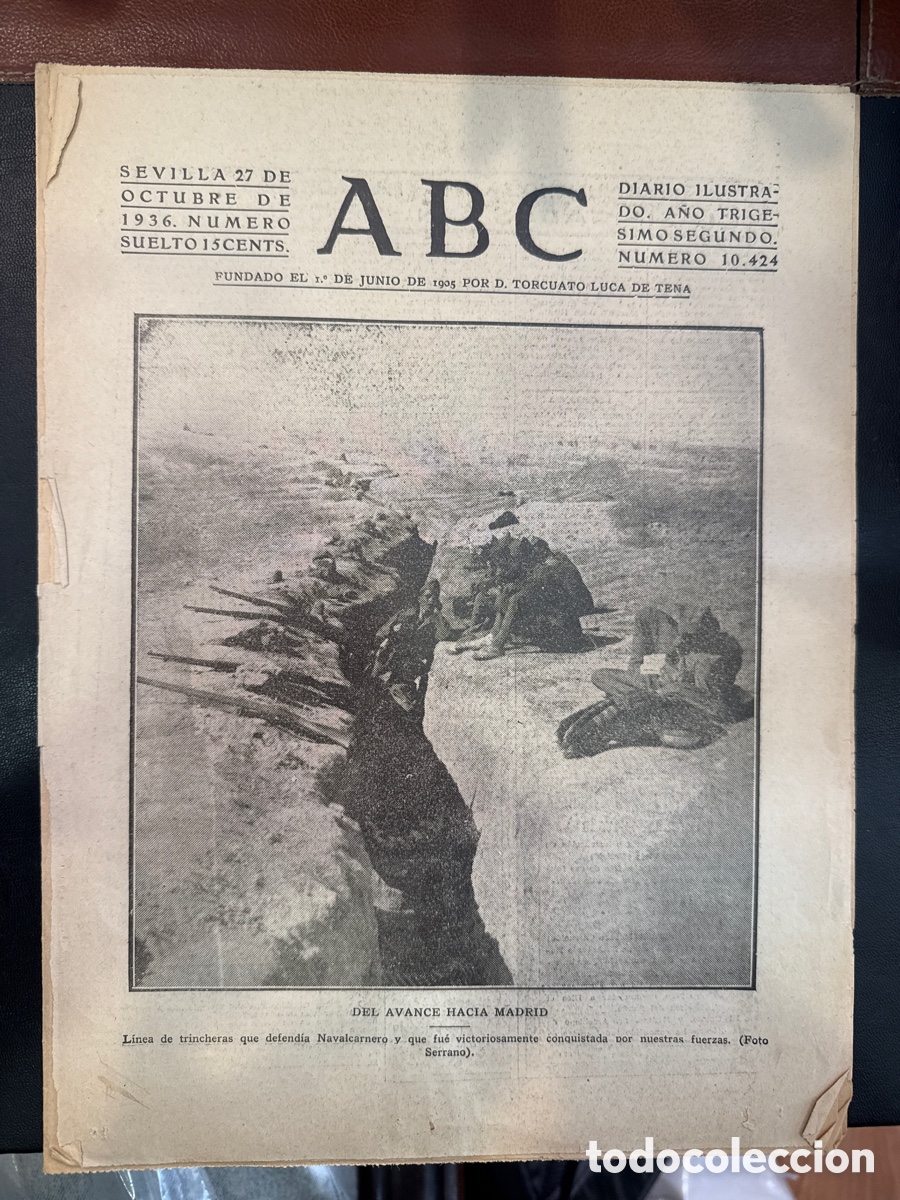 Livres d'occasion: ABC: Diario ilustrado. N&ordm; 10424. Sevilla, 27 de octubre de 1936