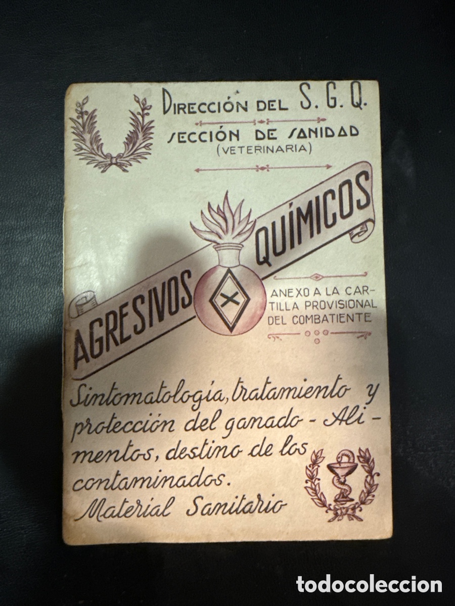 Libros de segunda mano: DIRECCI&Oacute;N DEL S.G.J. Secci&oacute;n de Sanidad (Veterinaria). Agresivos qu&iacute;micos