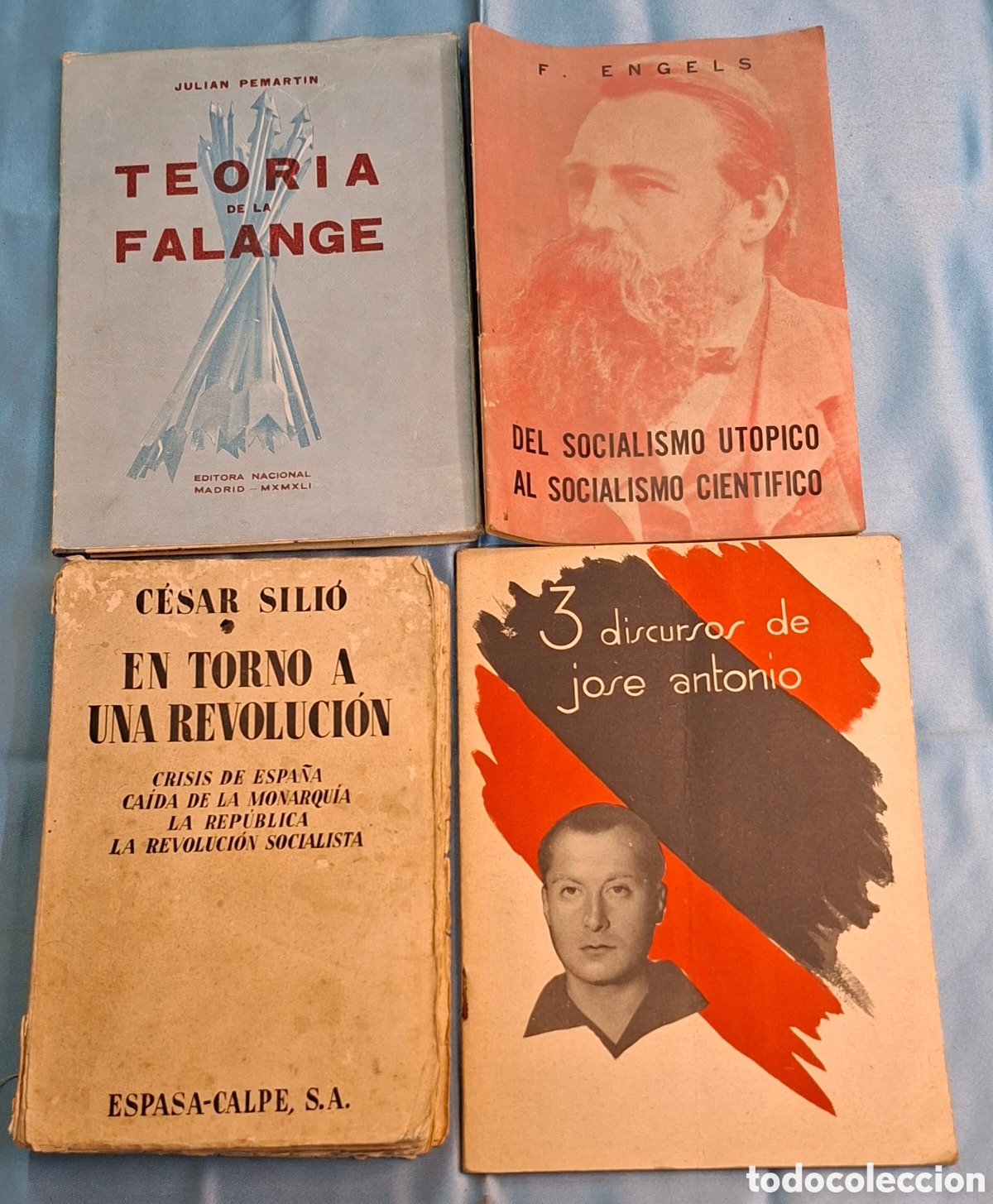 Libros de segunda mano: Lote de 4 libros sobre la Guerra Civil Espa&ntilde;ola y pensamiento pol&iacute;tico del siglo XX