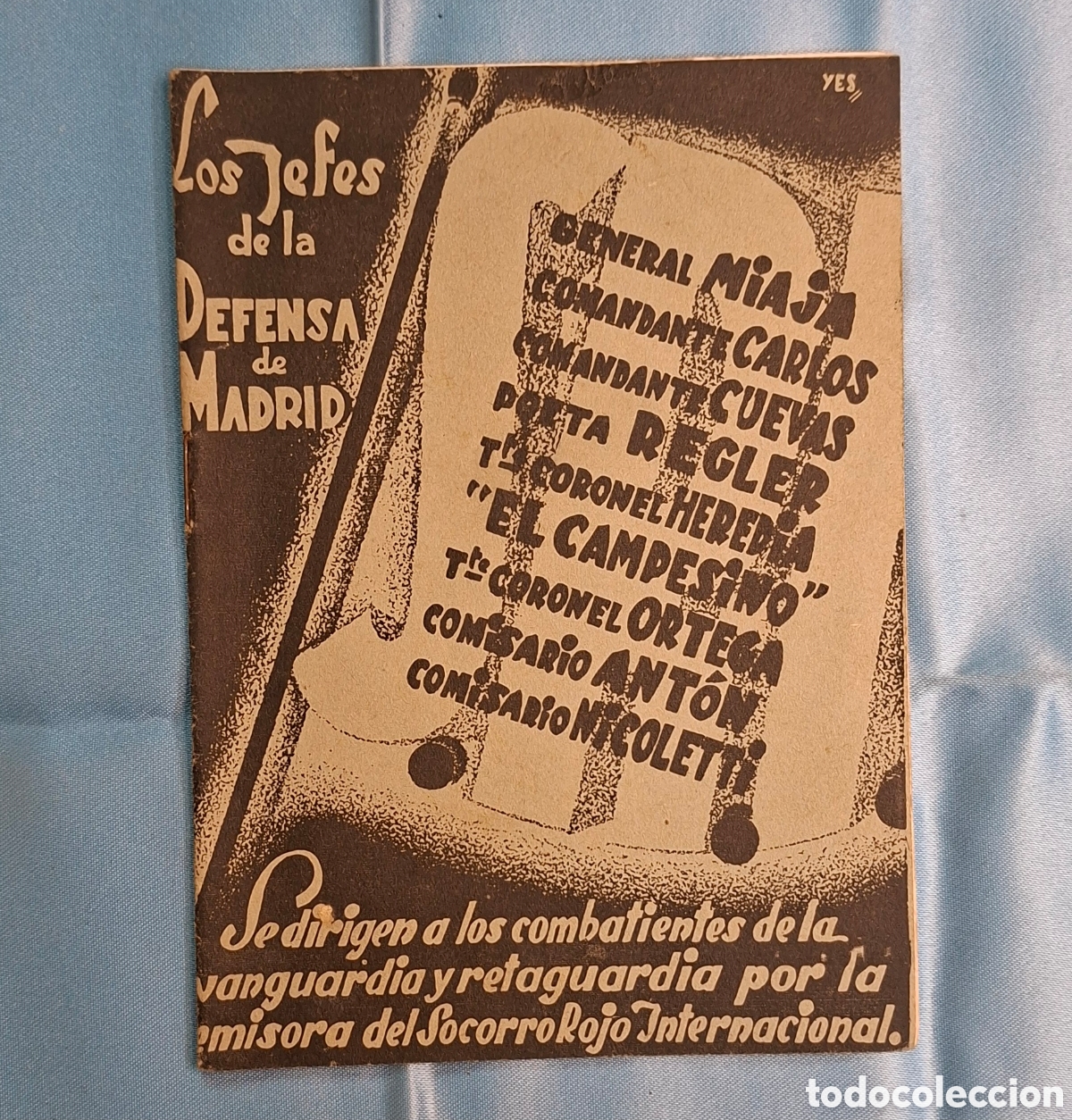 Libros de segunda mano: Folleto hist&oacute;rico original (Guerra Civil Espa&ntilde;ola, 1937)