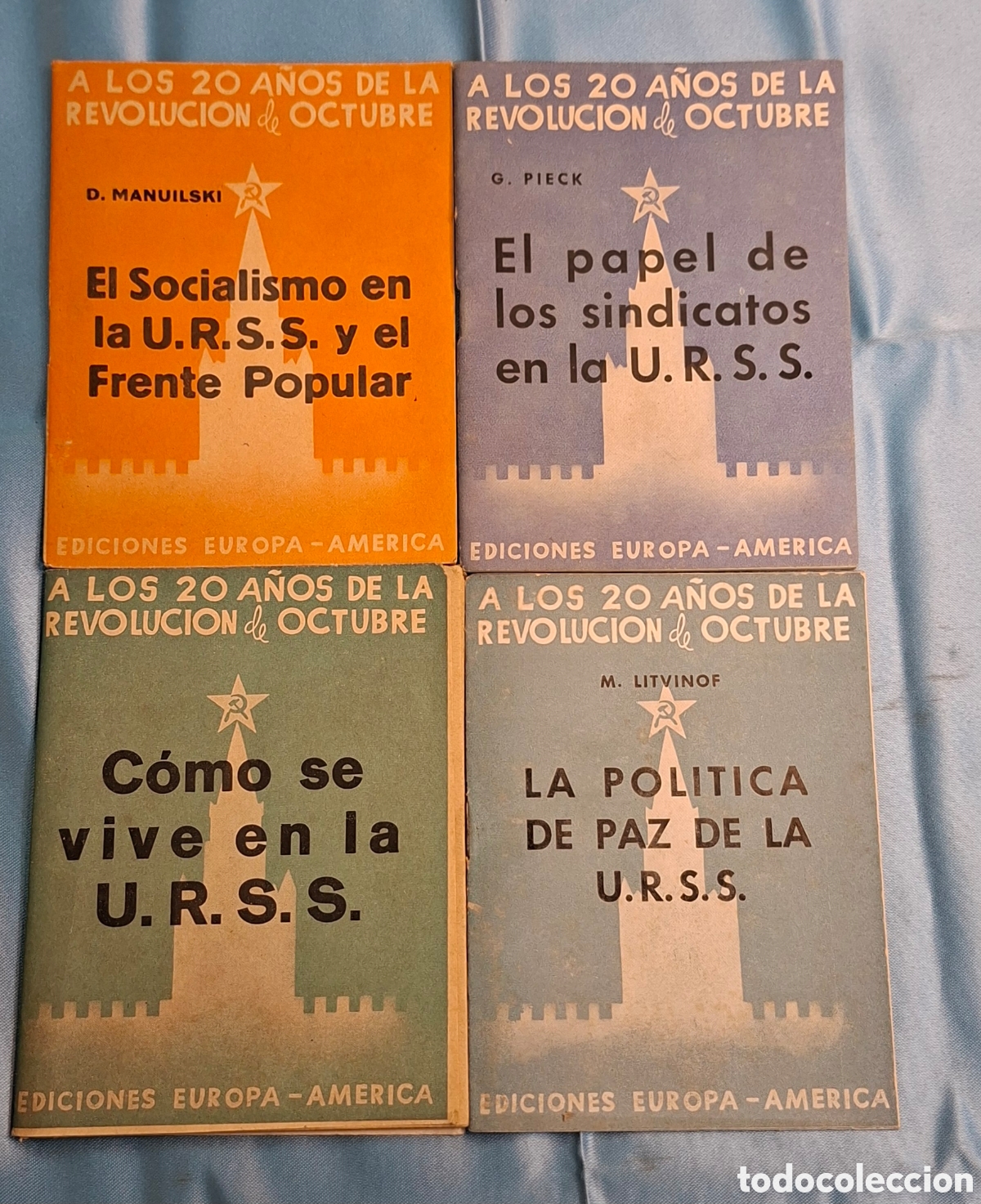 Libros de segunda mano: Colecci&oacute;n 4 libros Revoluci&oacute;n de Octubre