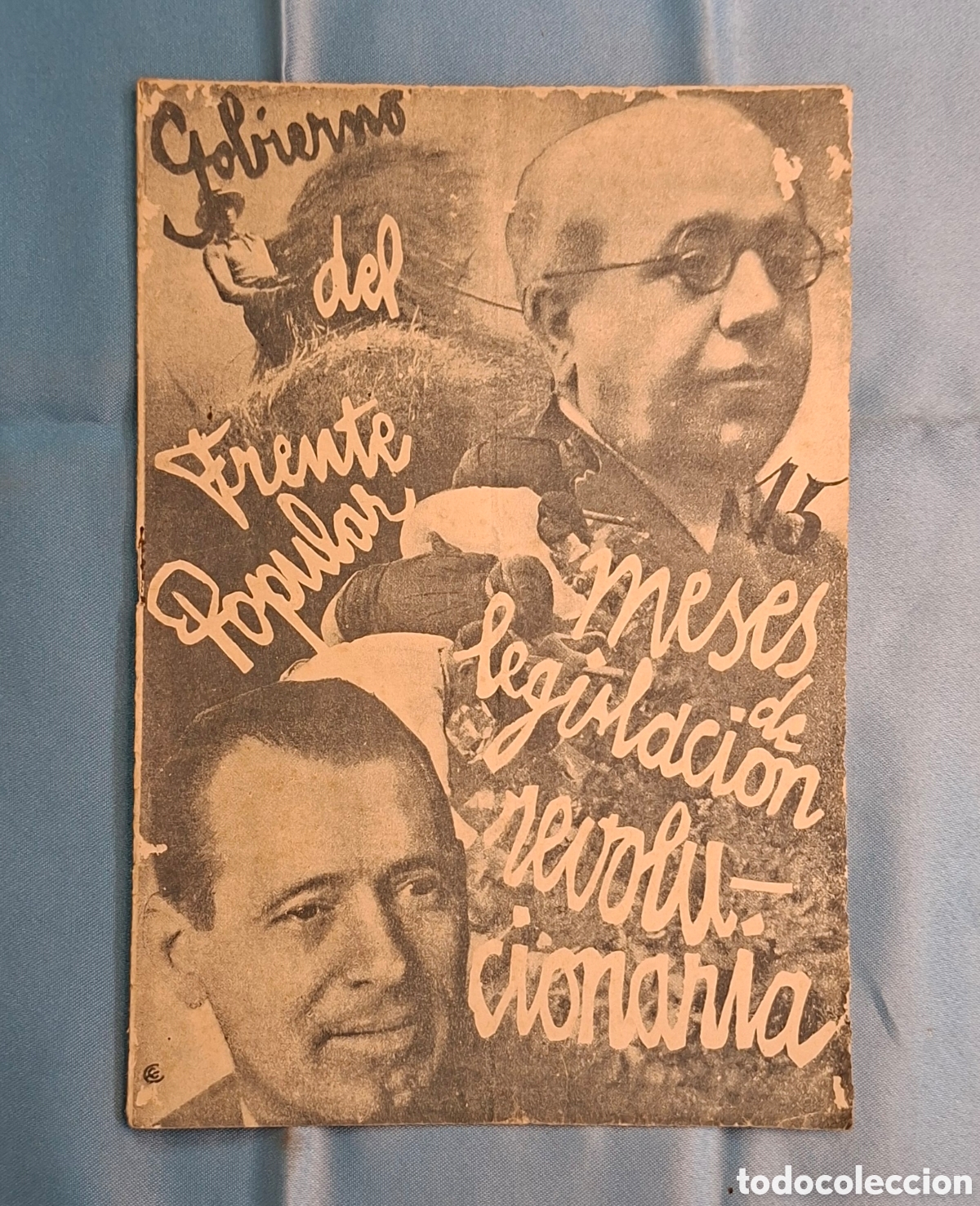 Libros de segunda mano: Folleto Gobierno del Frente Popular