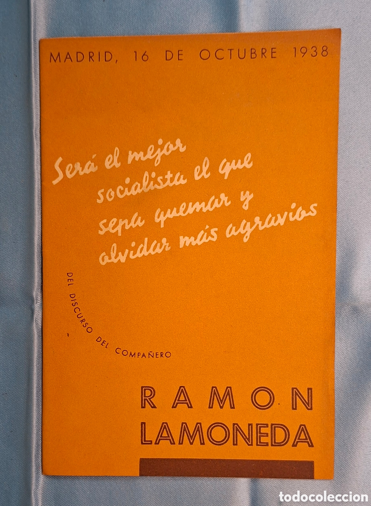 Second hand books: Discurso Ram&oacute;n Lamoneda 1938