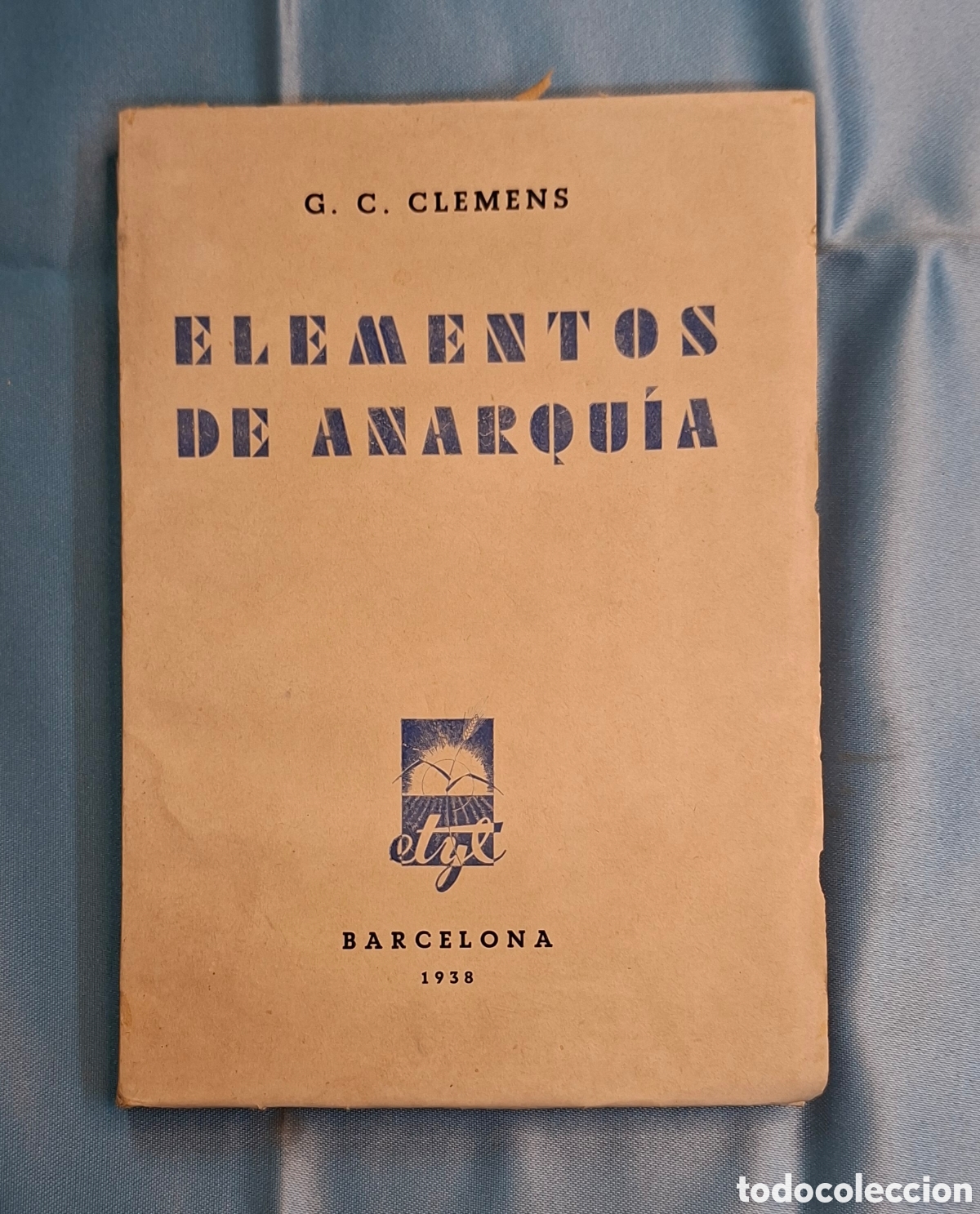 Libros de segunda mano: Elementos de Anarqu&iacute;a G. C. Clemens 1938