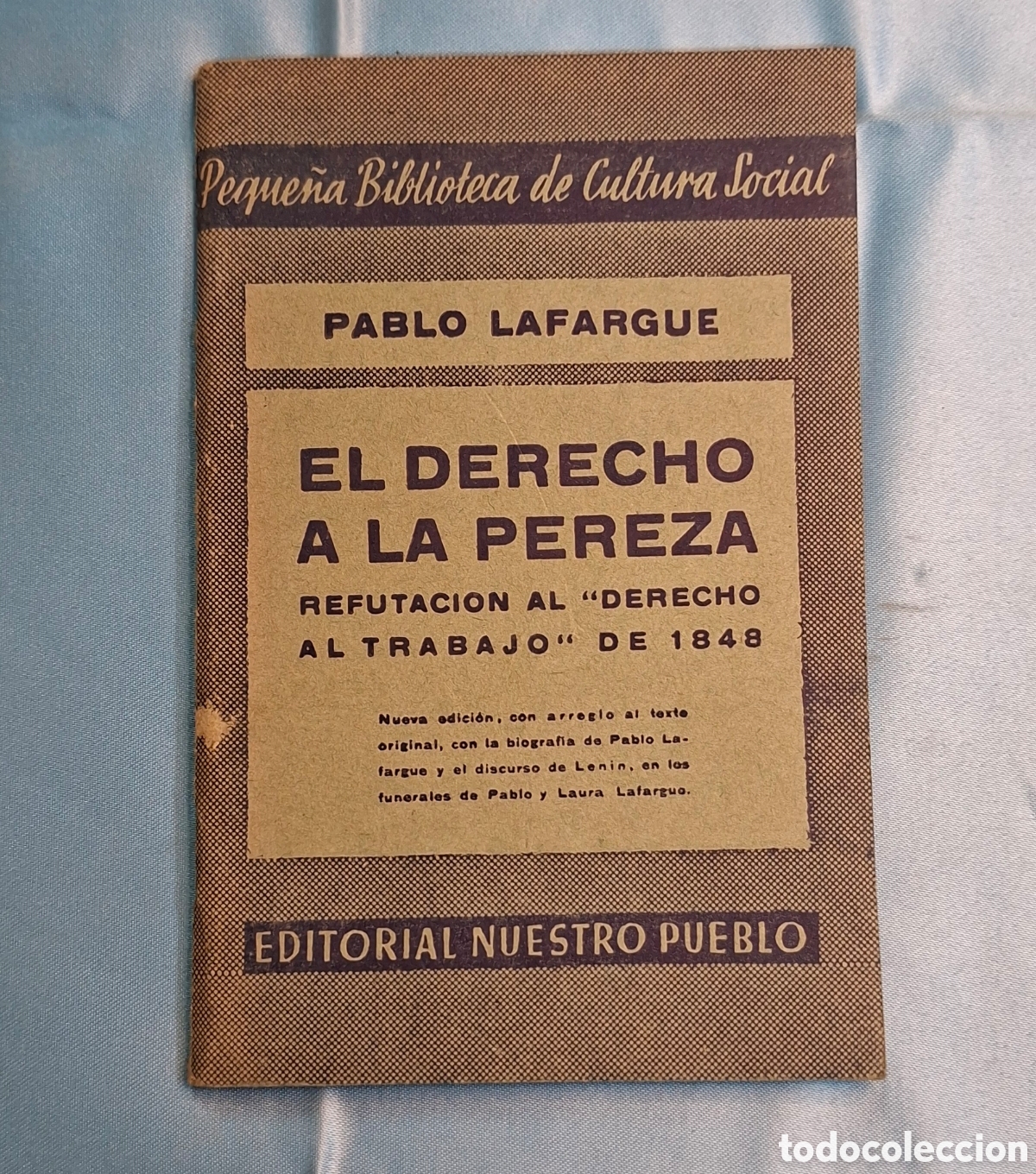 Libros de segunda mano: El Derecho a la Pereza - Pablo Lafargue