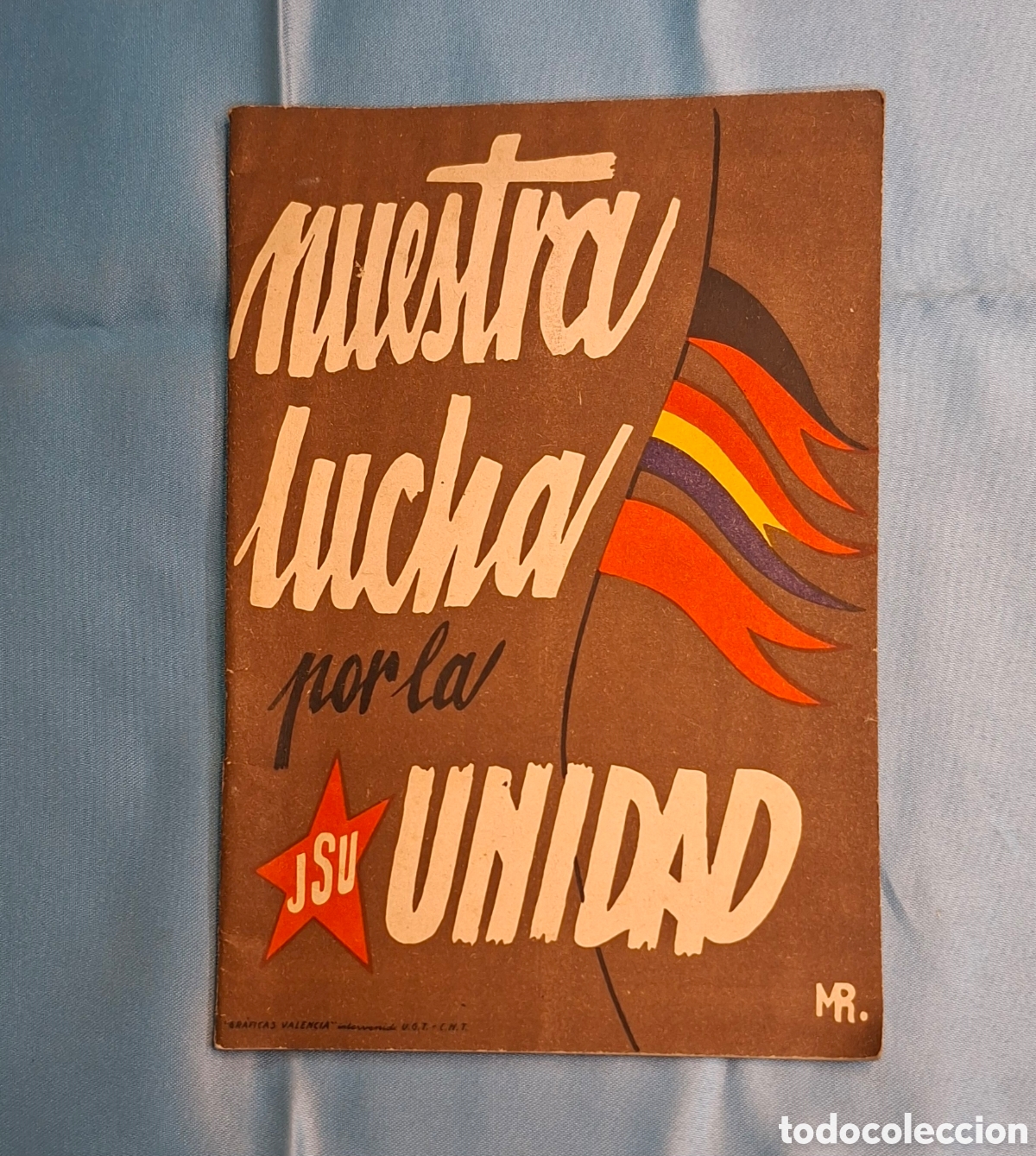 Libros de segunda mano: Cartel JSU Nuestra Lucha por la Unidad