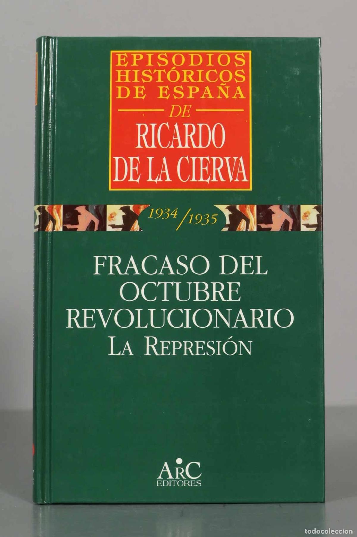 Libros de segunda mano: RICARDO DE LA CIERVA. 1934/1935 FRACASO DEL OCTUBRE REVOLUCIONARIO. LA REPRESI&Oacute;N.